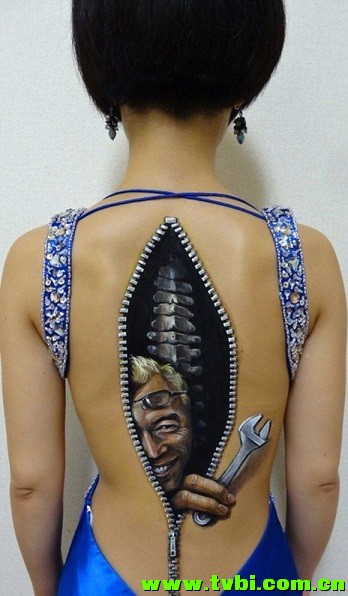 屌爆天的人体彩绘！太厉害了！