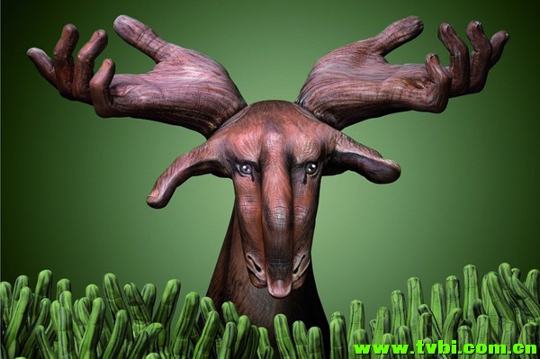 屌爆天的人体彩绘！太厉害了！