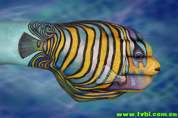 屌爆天的人体彩绘！太厉害了！